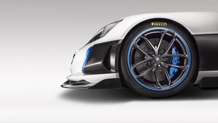 Rimac Concept One electric supercar wheel