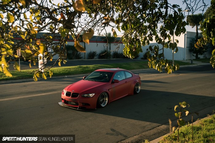 Red BMW E92 M3 with LB Performance kit
