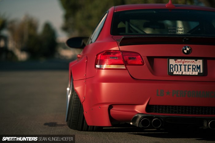 Red BMW E92 M3 with LB Performance kit