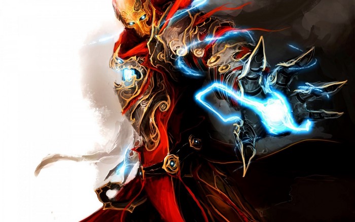 Iron Man from Comics with Blue Energy