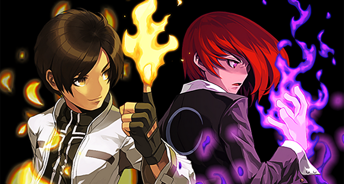 Kyo Kusanagi and Iori Yagami from King of Fighters