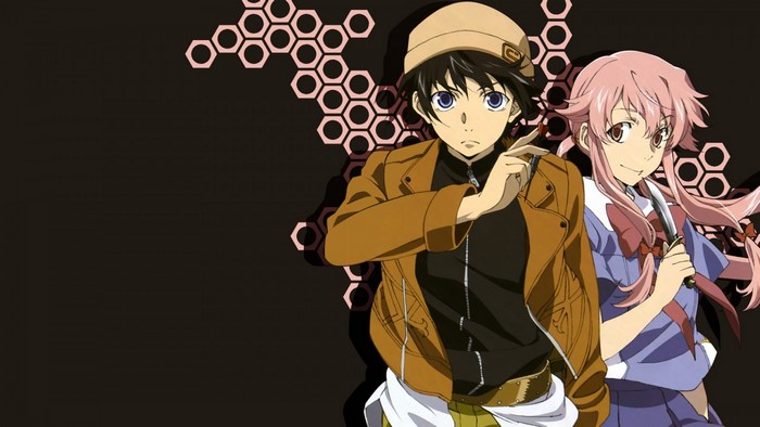 Yukiteru Amano and Yuno Gasai from Mirai Nikki