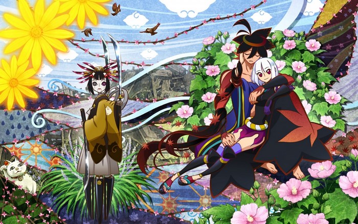 Togame and Yasuri Shichika from Katanagatari