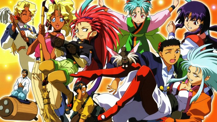 Tenchi Muyo! characters illustration