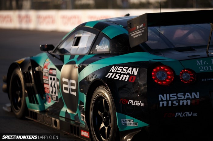 Nissan GT-R NISMO race car with "Davison" and "33" livery