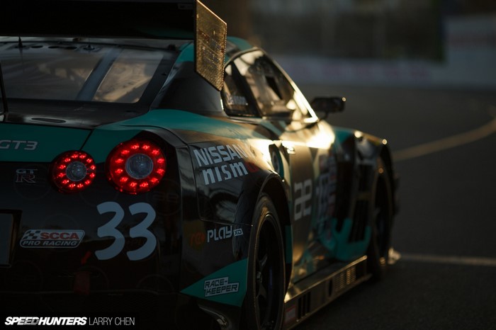 Nissan GT-R NISMO GT3 race car with number 33