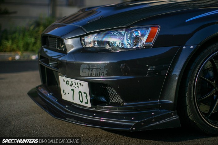 Mitsubishi Lancer Evolution X with G-Force decal