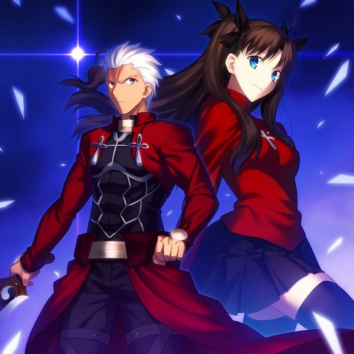 #1086628 illustration, anime, Fate Series, Tohsaka Rin, Archer Fate ...