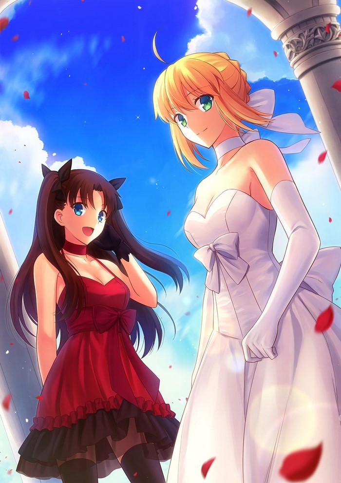 Saber and Rin Tohsaka from Fate Series