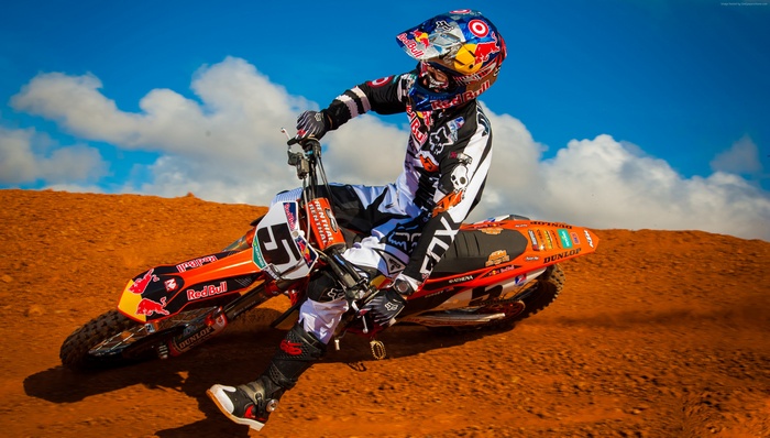 Ryan Dungey motocross rider on KTM bike