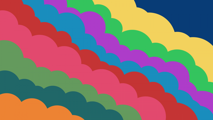 Colorful Abstract Illustration of Layered Clouds