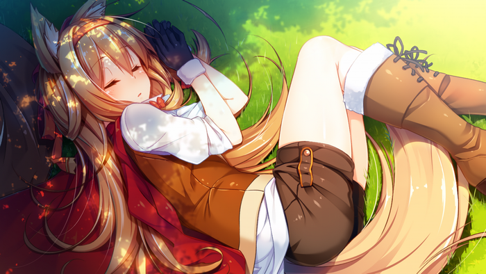 Rico Terra from Tou no Shita no Exercitus sleeping