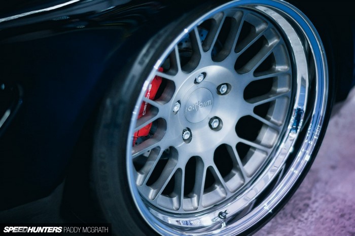 Rotiform Wheel with Porsche Brakes on a Car