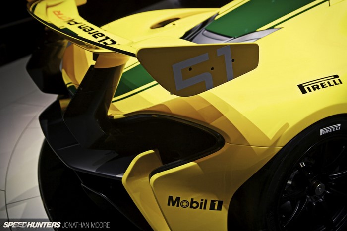 Yellow McLaren P1 GTR with "51" decal
