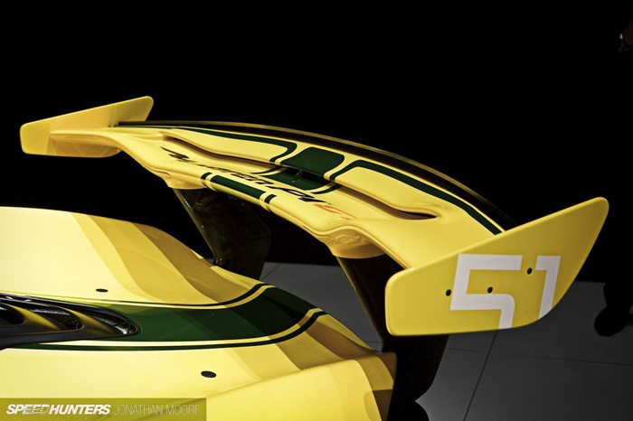 Yellow McLaren P1 GTR with Green Stripes and Number 51