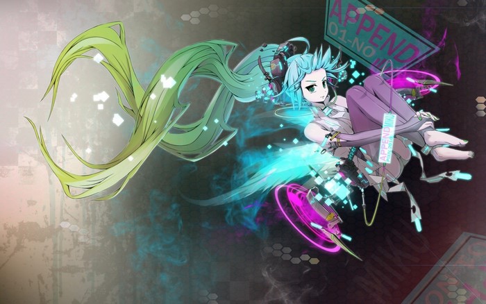 Hatsune Miku Append from Vocaloid illustration