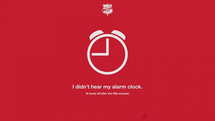 Truth and Lies alarm clock illustration