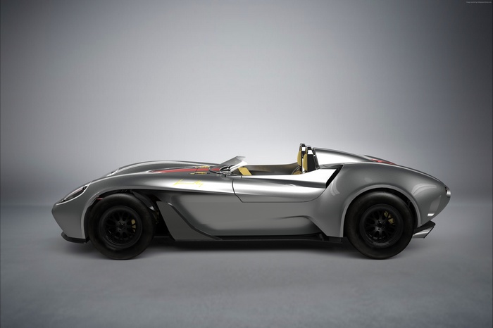 Jannarelly Design 1 Silver Sports Car