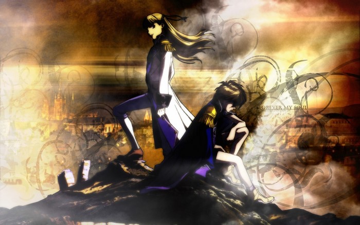 Heero Yuy and Relena Peacecraft from Gundam Wing