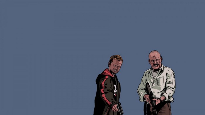 Breaking Bad Walter White and Jesse Pinkman Illustration
