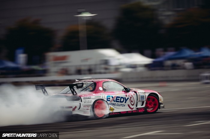 Mazda RX-7 Drifting with EXEDY Racing Clutch Livery