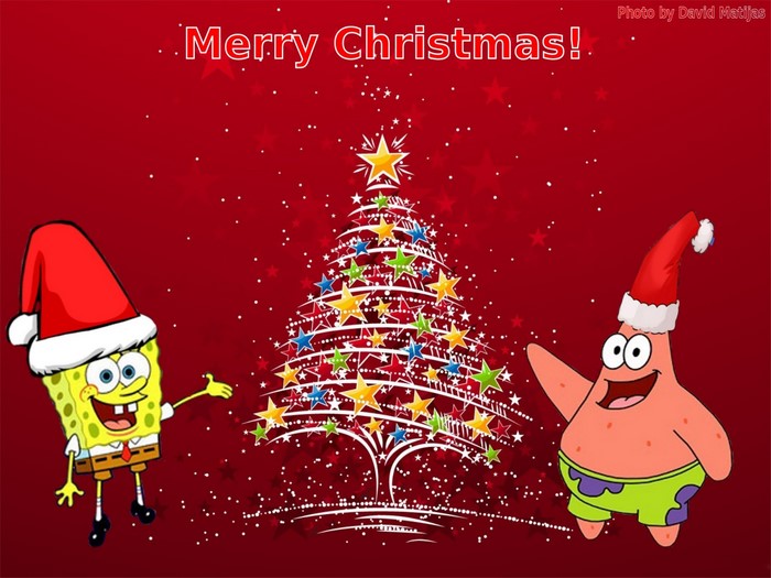 SpongeBob SquarePants and Patrick Star Merry Christmas
