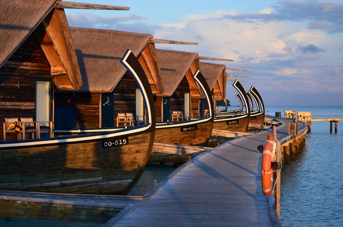 Gili Lankanfushi Resort overwater bungalows in Maldives