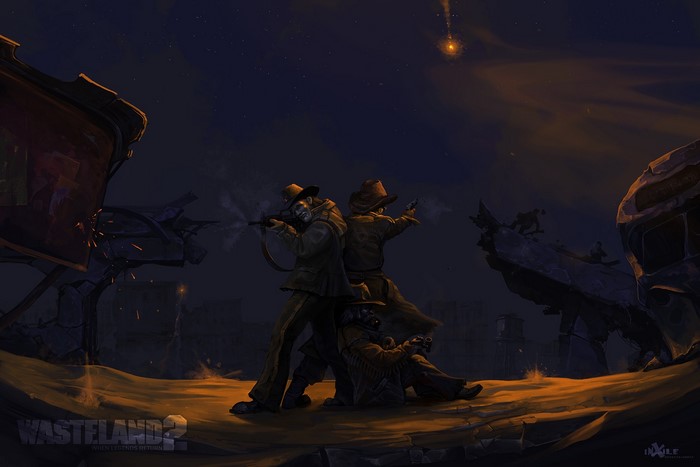 Wasteland 2 characters in a post-apocalyptic setting