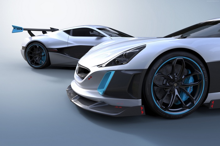Two Rimac Concept S electric supercars