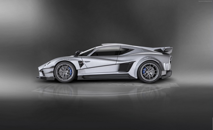 Silver Mazzanti Evantra Millecavalli hypercar