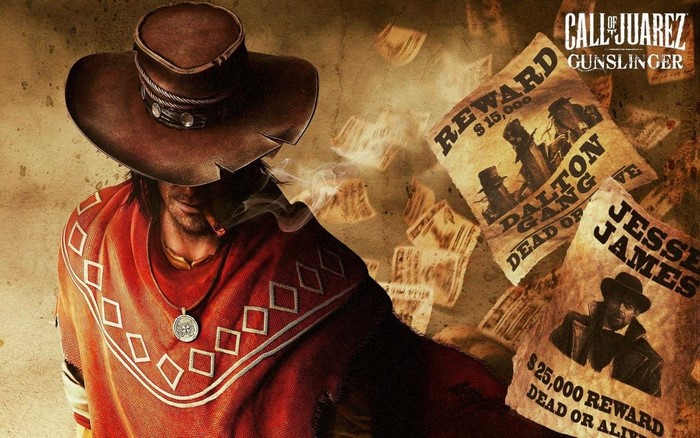 Call of Juarez Gunslinger poster with wanted notices