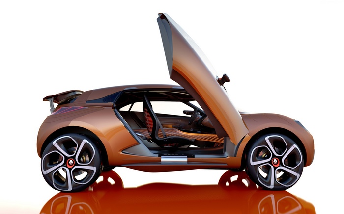 Orange Renault Captur crossover concept car