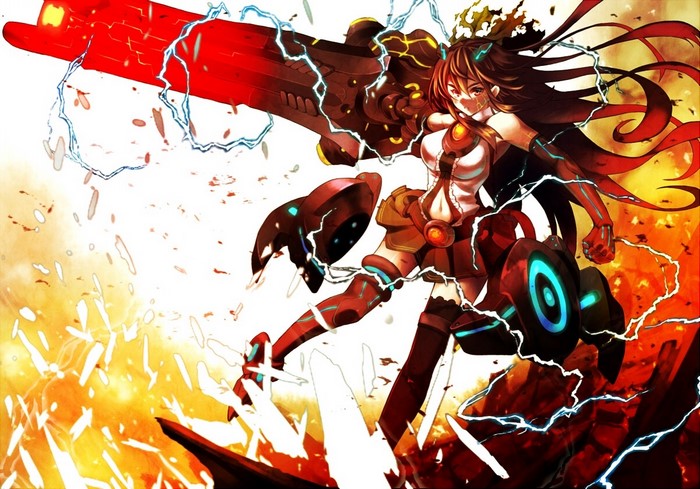 Illustration of Reiuji Utsuho from Touhou