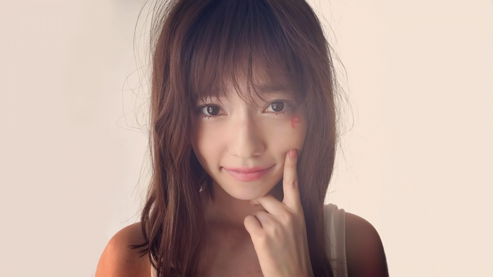 Portrait of Shimazaki Haruka with Soft Smile