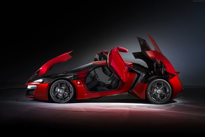 Red W Motors Lykan HyperSport supercar