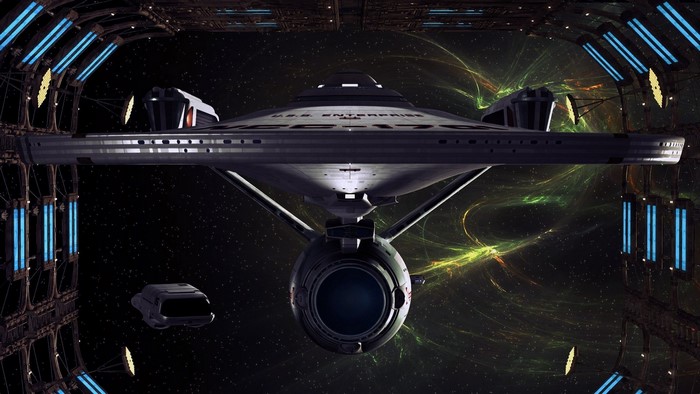 U.S.S. Enterprise NCC-1701 in space dock