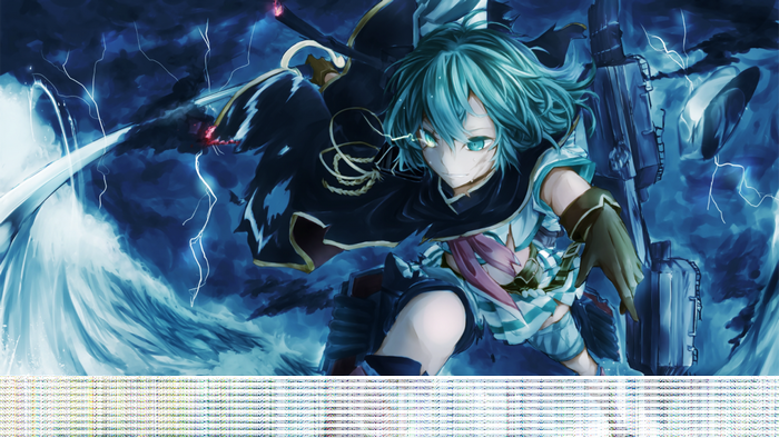 Kiso from Kantai Collection in a Storm