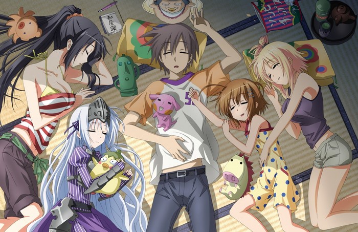 Kore wa Zombie Desu ka? Characters Sleeping