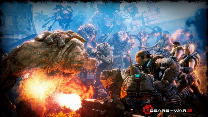 video games, Gears of War, Gears of War 3, screenshot, special effects ...