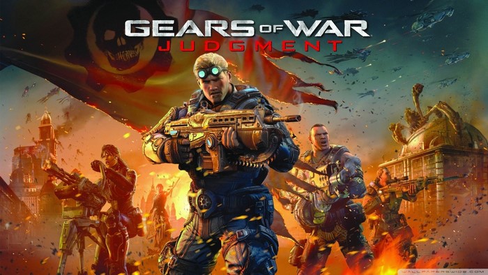Gears of War Judgment characters in battle