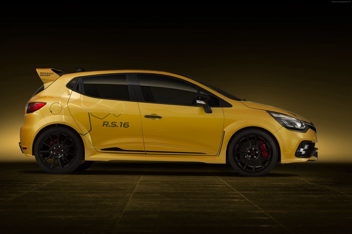 Yellow Renault Clio RS 16 Hot Hatch