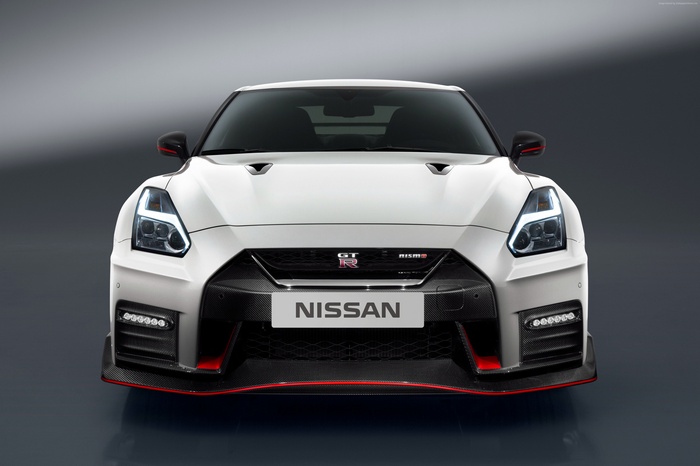 White Nissan GT-R Nismo Sport Car