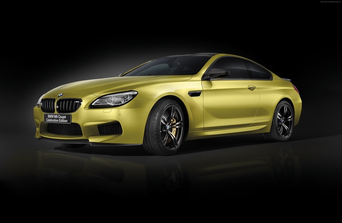 Yellow BMW M6 Coupe Celebration Edition