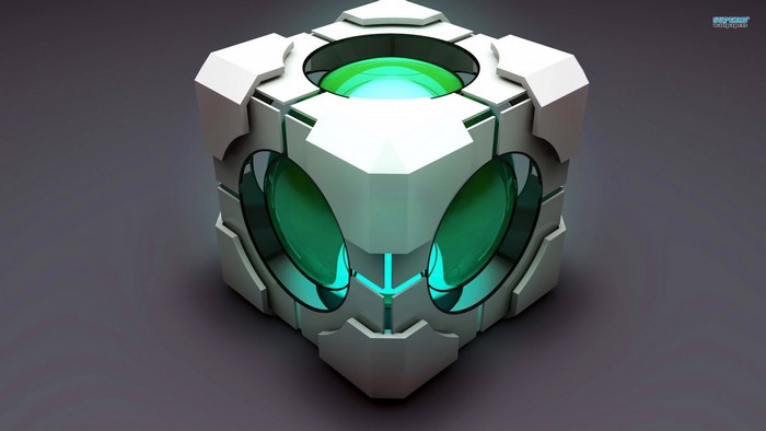 Companion Cube from Portal video game