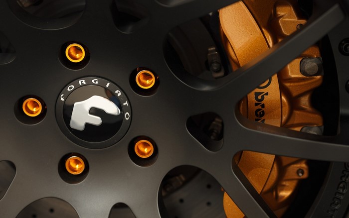 Forgiato wheel with Brembo brake caliper