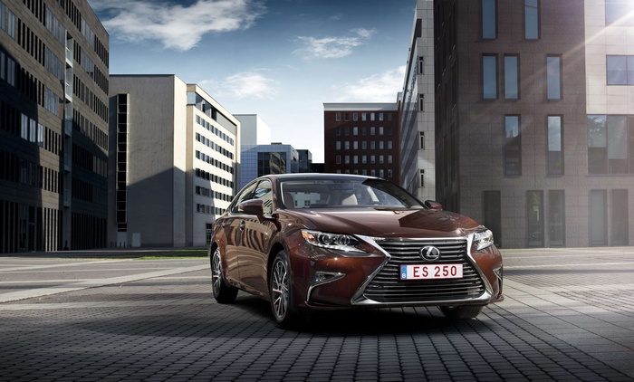 Brown Lexus ES 250 Sedan in City