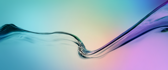 Abstract wave of water with gradient background