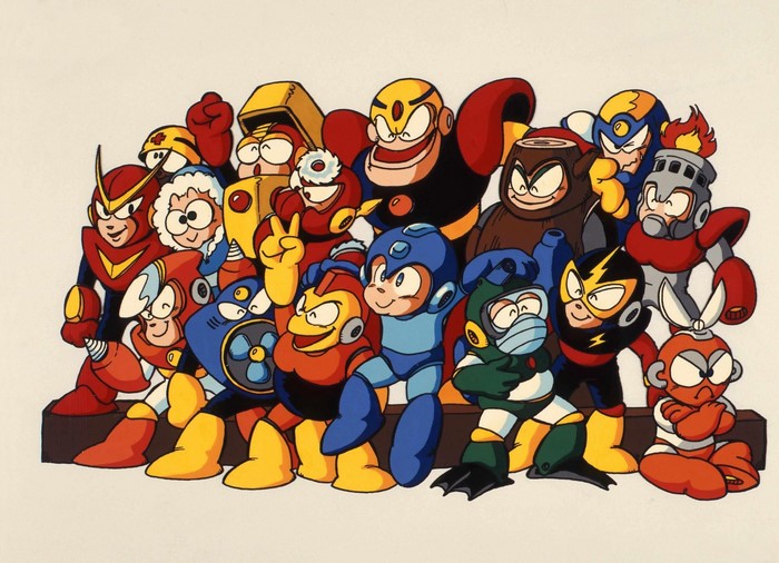 Mega Man characters illustration