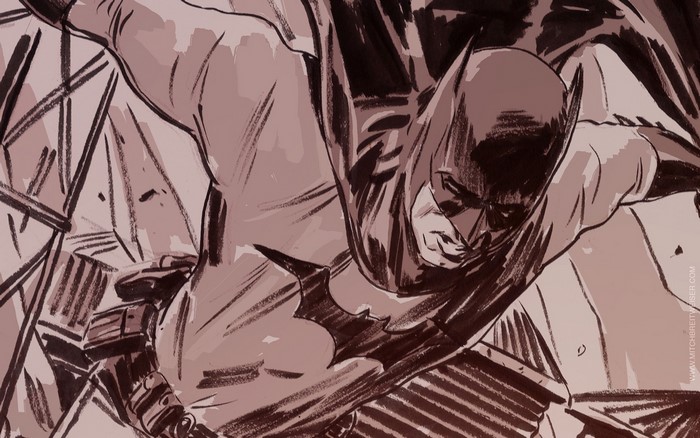 Batman illustration by Mitch Breitweiser