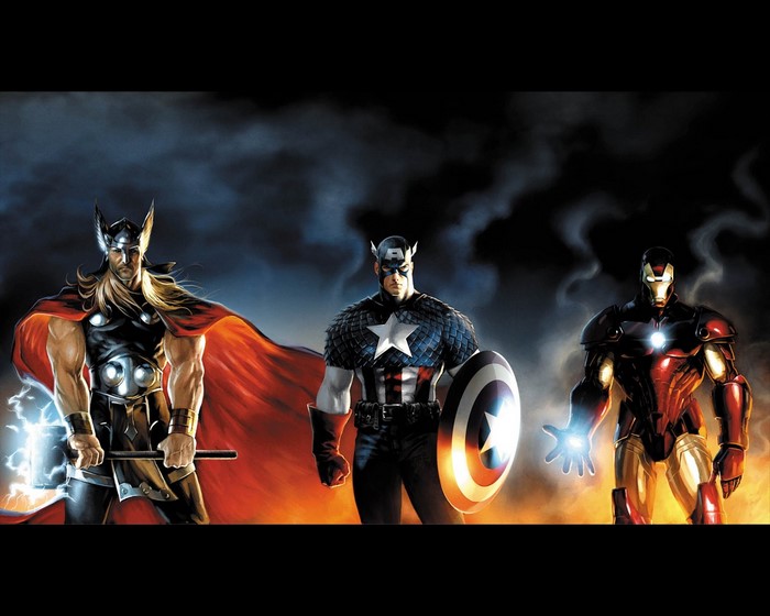 Thor, Iron Man, and Captain America from The Avengers